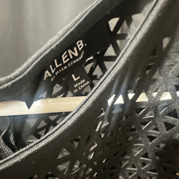 allen B black faux leather dress - Picture 3 of 3